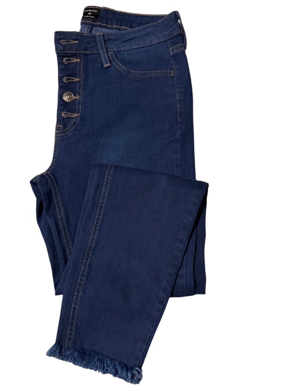 Just Black Denim High-Rise Button Fly Skinny Jeans